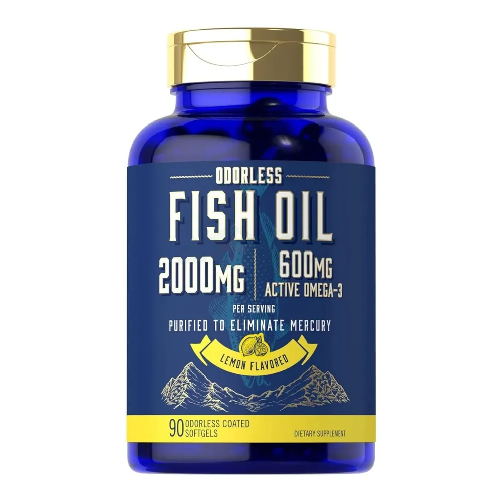 Carlyle Fish Oil 2000 mg, 600 mg Omega‑3 lemon‑flavored 90 Softgels  