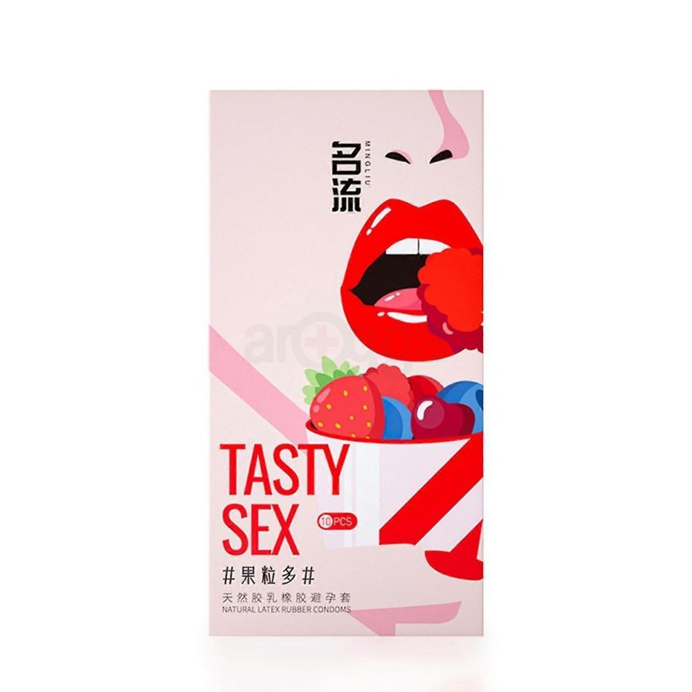 Mingliu Celebrity TASTY Fruity Flavoured Condom - 10 Pcs  