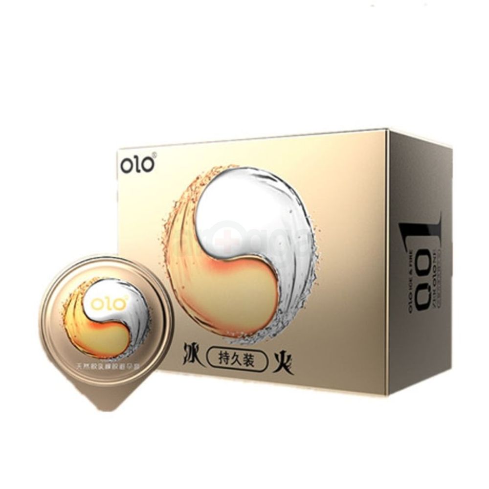 OLO 001 Ice & Fire 1 Condom Pack - 10 Pcs  