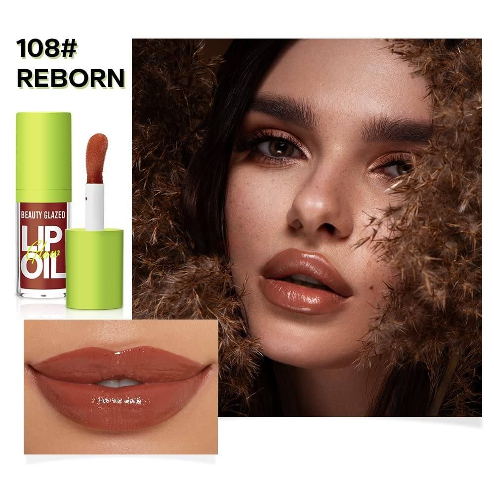 Beauty Glazed Glow Lip Oil - Reborn 108  