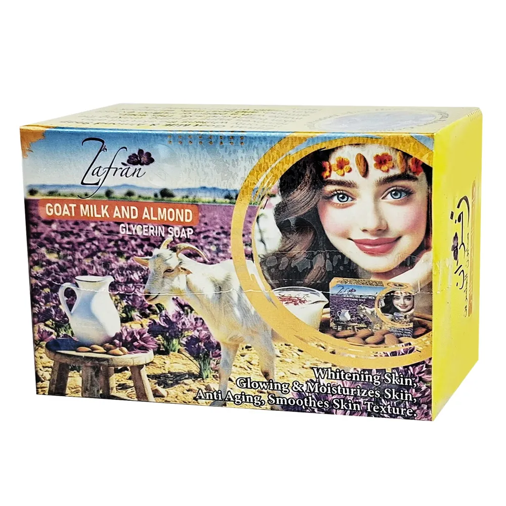  Zafran Goat Milk and Almond Glycerin Soap - 100gm  