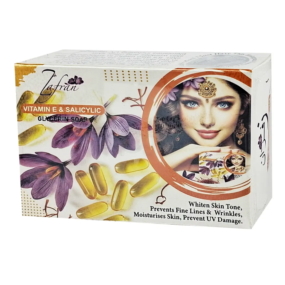 Zafran Vitamin E & Salicylic Glycerin Soap - 100gm  