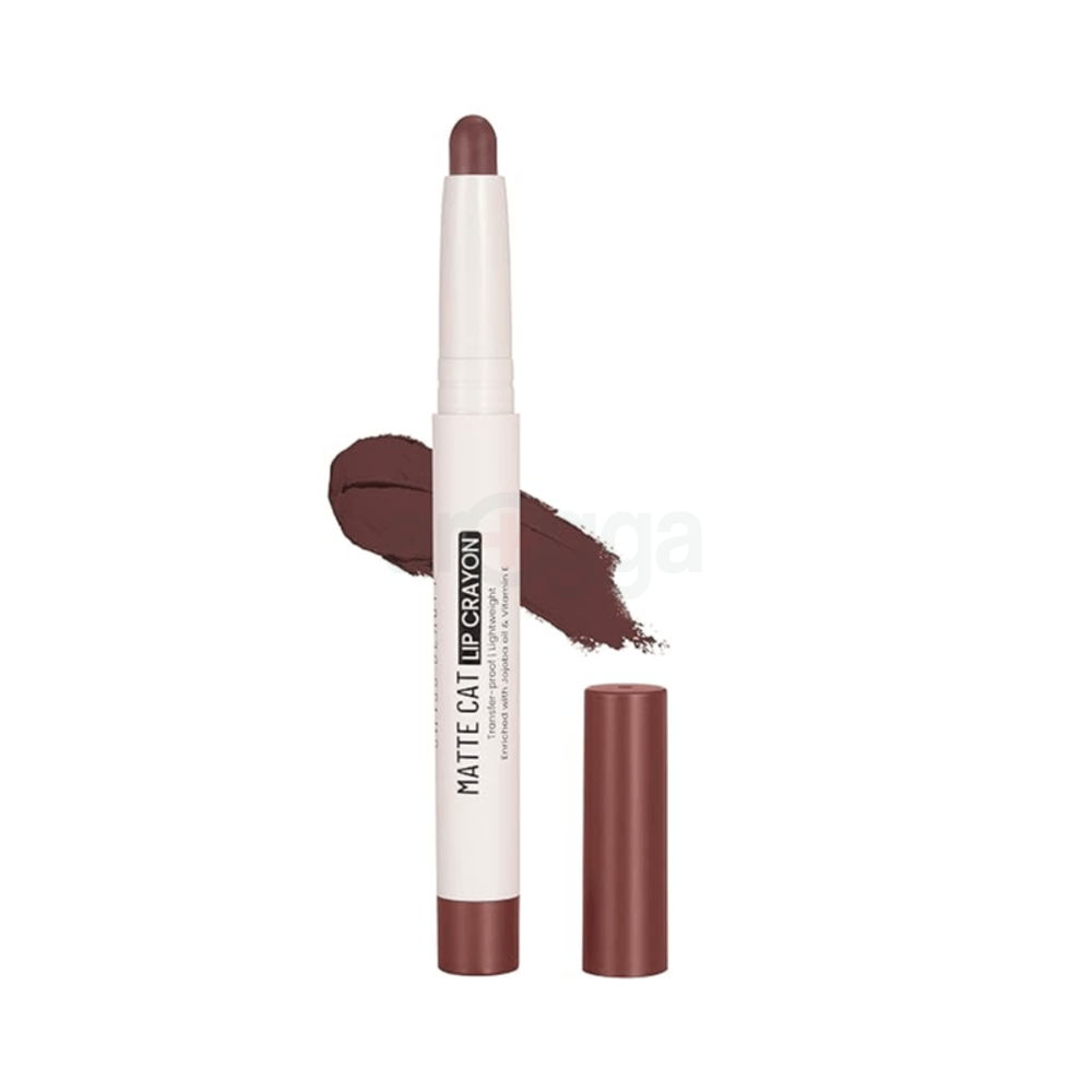 Swiss Beauty Matte Cat Lip Crayon - 20 Chocolate Fudge  
