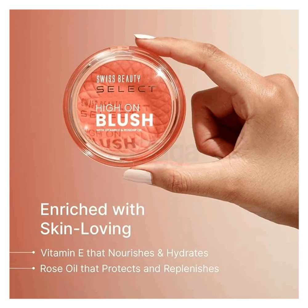 Swiss Beauty Select High On Blush - 01 Pretty Peach  