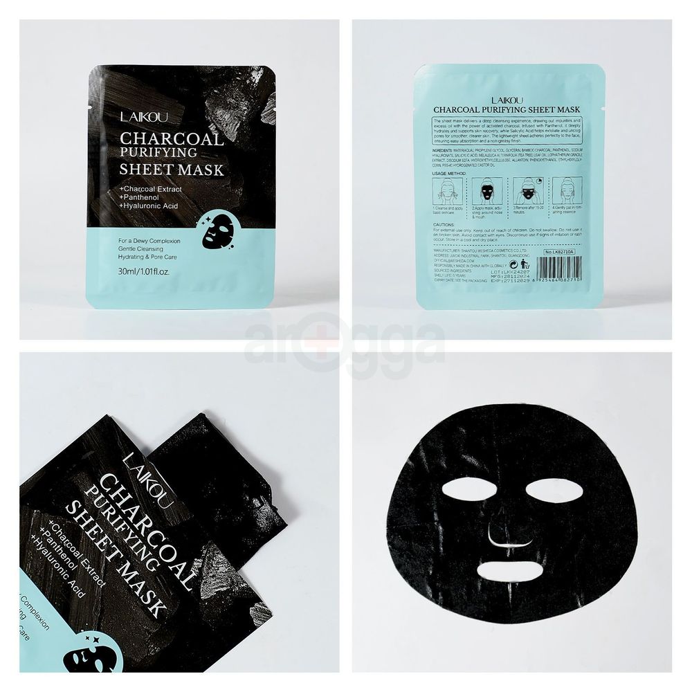 Laikou Charcoal Purifying Sheet Mask 30ml  