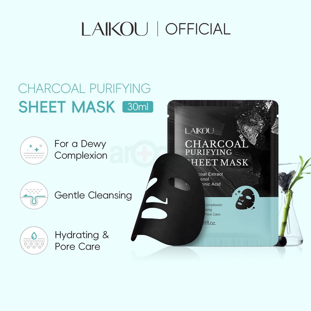 Laikou Charcoal Purifying Sheet Mask 30ml  