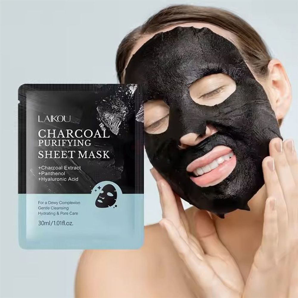 Laikou Charcoal Purifying Sheet Mask 30ml  