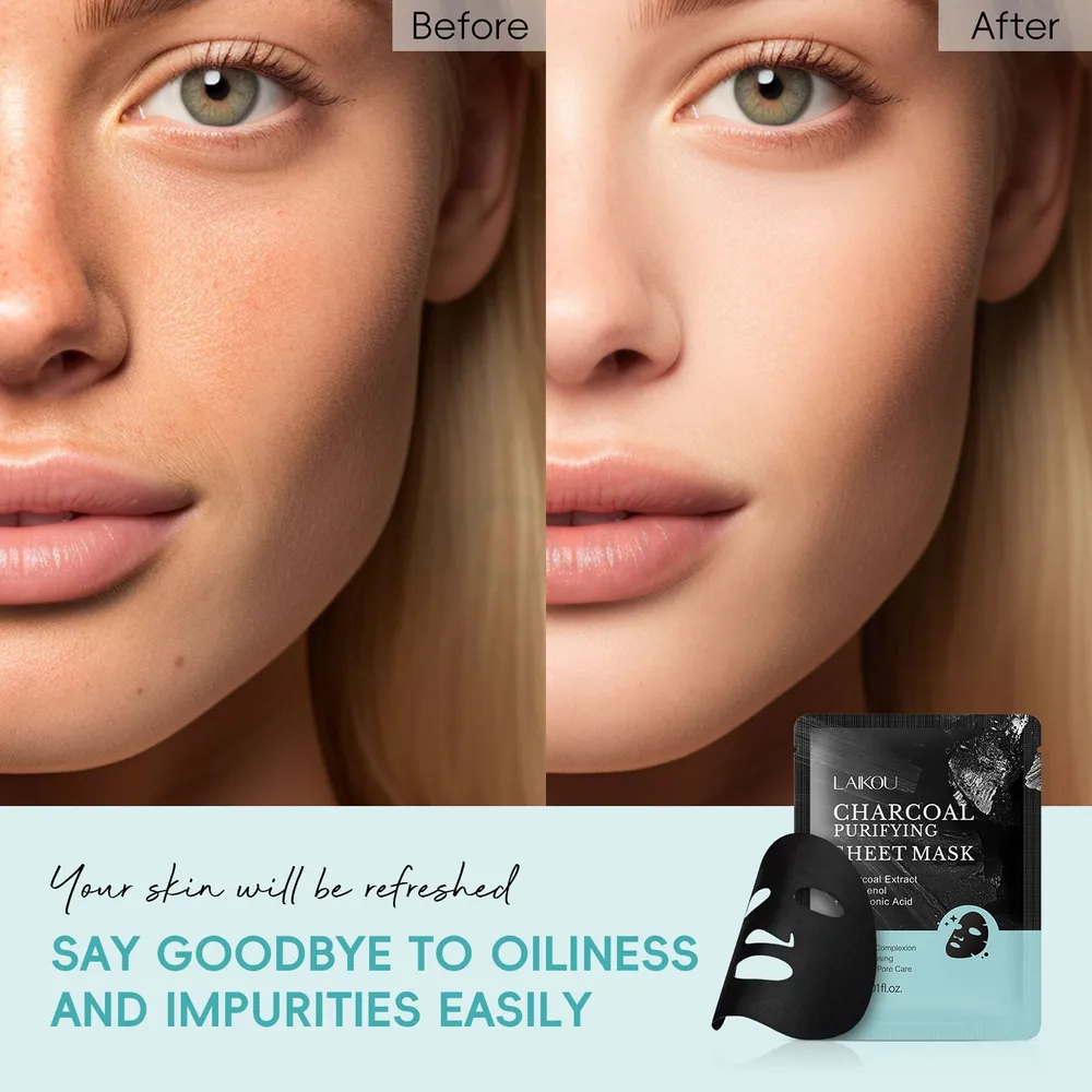 Laikou Charcoal Purifying Sheet Mask 30ml  