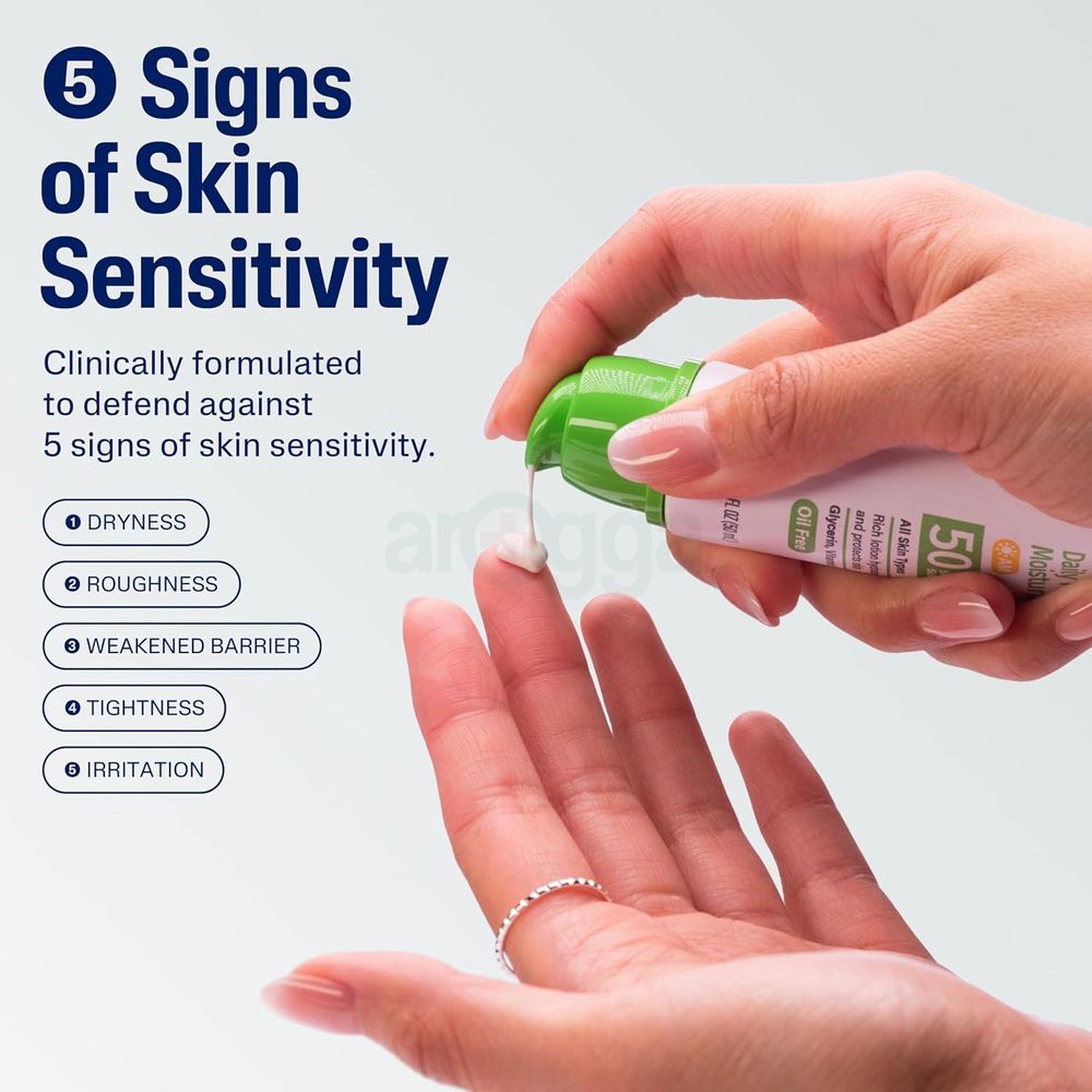 Cetaphil Daily AM Facial Moisturizer Sunscreen with SPF 50 for All Skin Type  