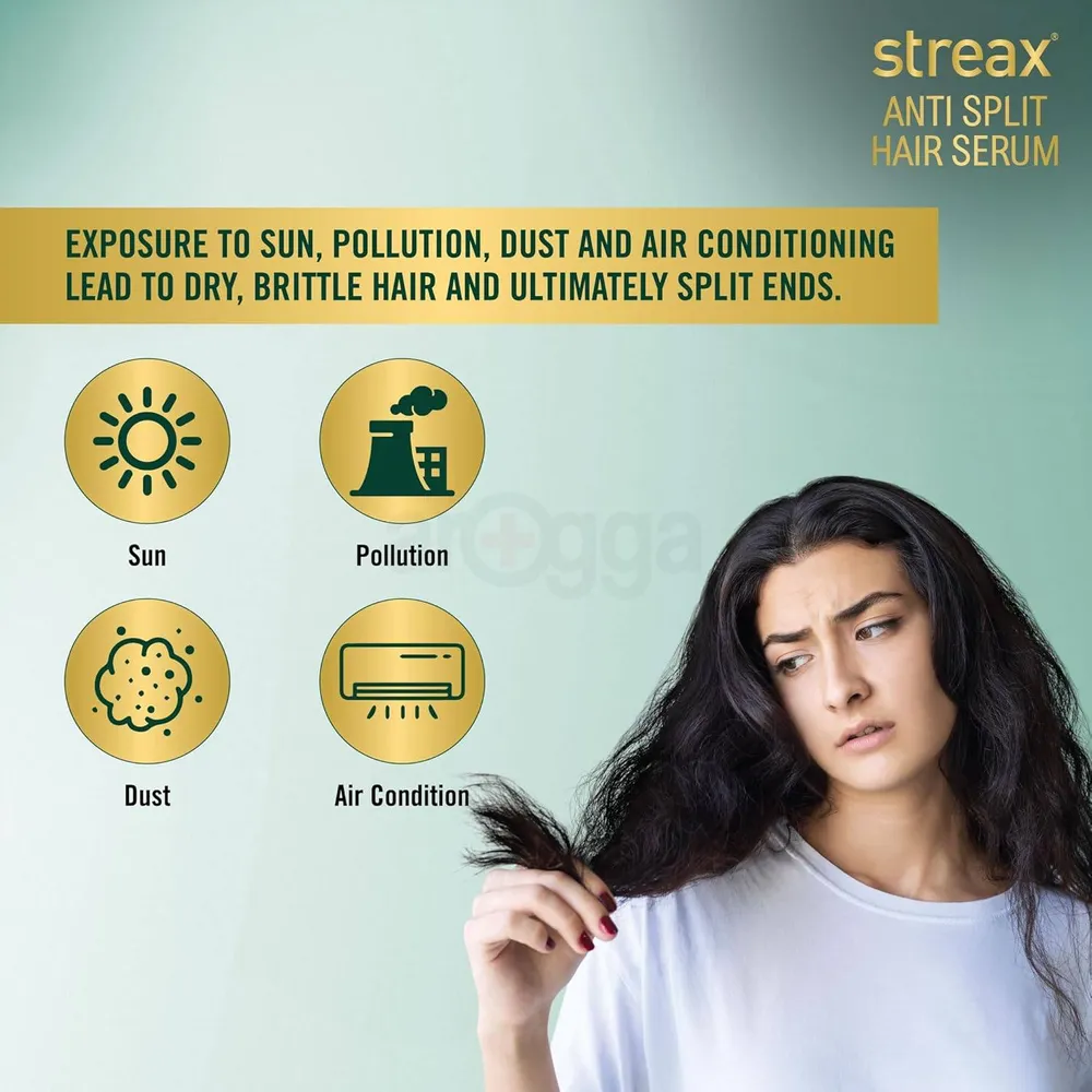 Streax Anti Split Hair Serum for Dry Frizzy Hair with  Bio - Elixir - 100ml  