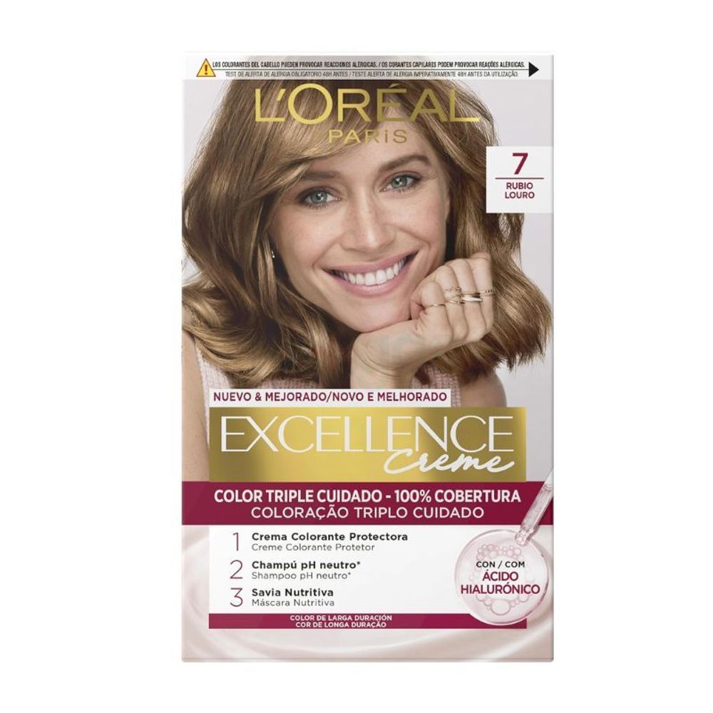 Loreal Paris Excellence Creme Color - 7 Blonde  