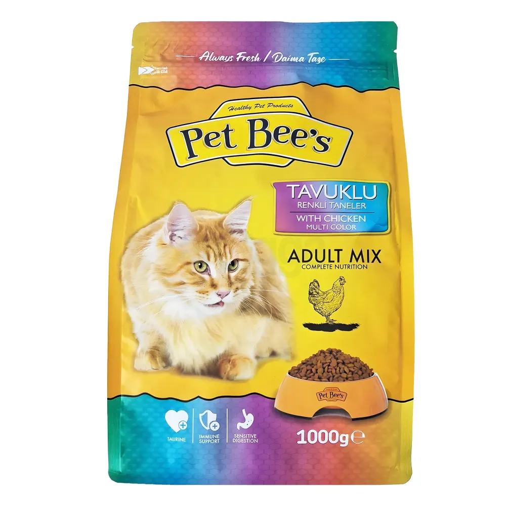 Pet Bee's Adult Dry Cat Food with Chicken Multi Colour 1KG  