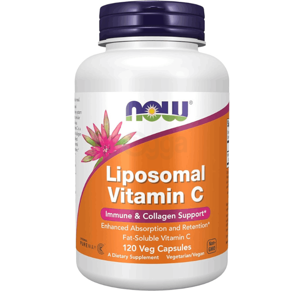 NOW Supplements, Liposomal Vitamin C, Immune & Collagen Support, 120 Veg Capsules  