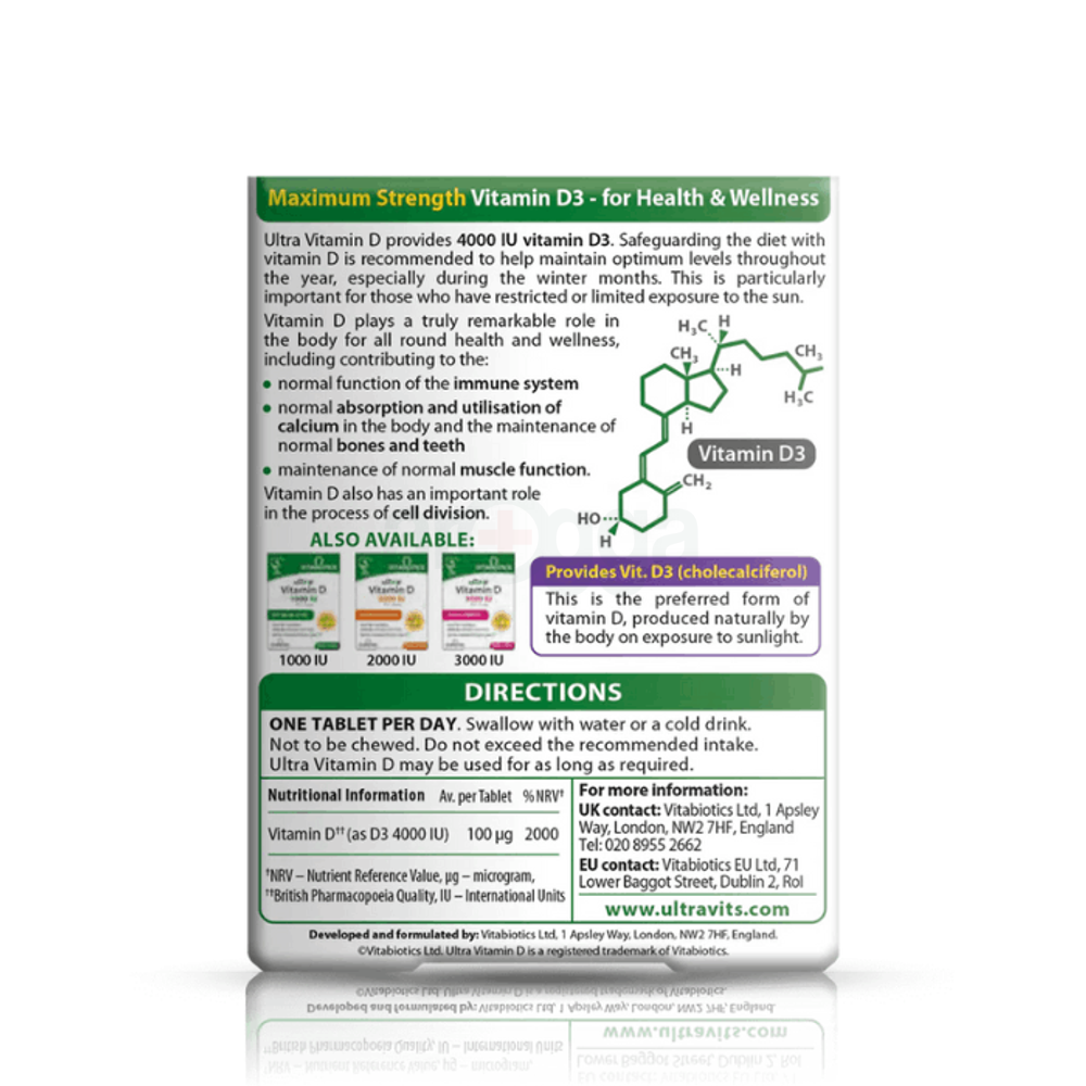 Vitabiotics Ultra Vitamin D 4000IU  