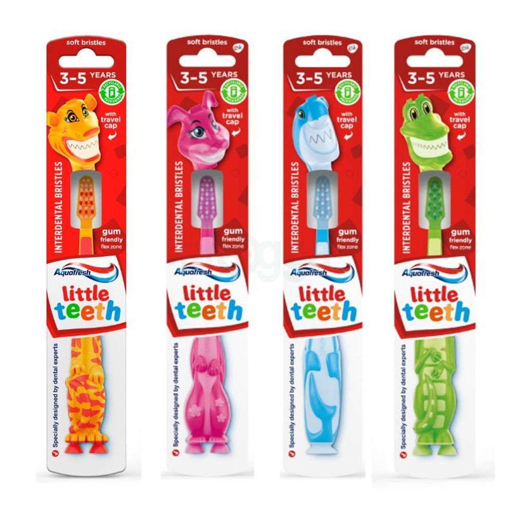 Aquafresh Little Teeth Baby Toothbrush - Curt the Croc (3-5 Years)  