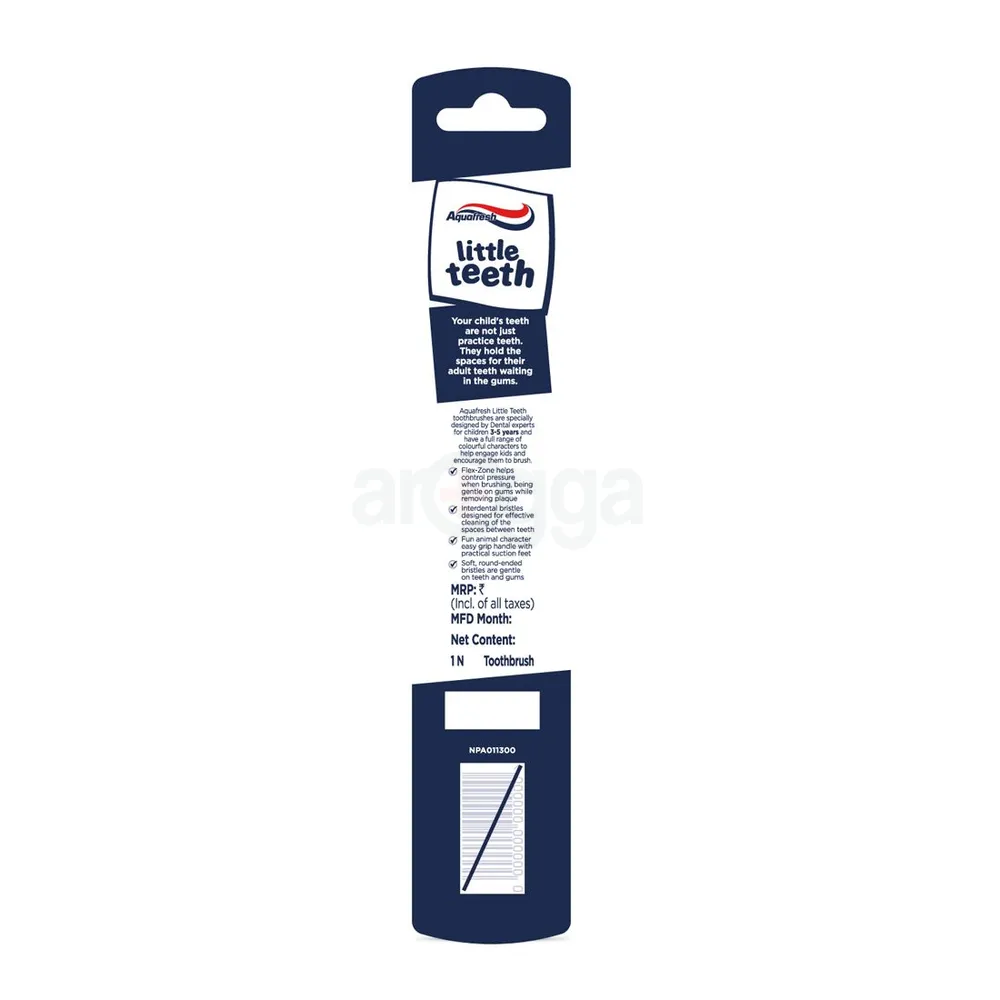Aquafresh Little Teeth Baby Toothbrush - Curt the Croc (3-5 Years)  