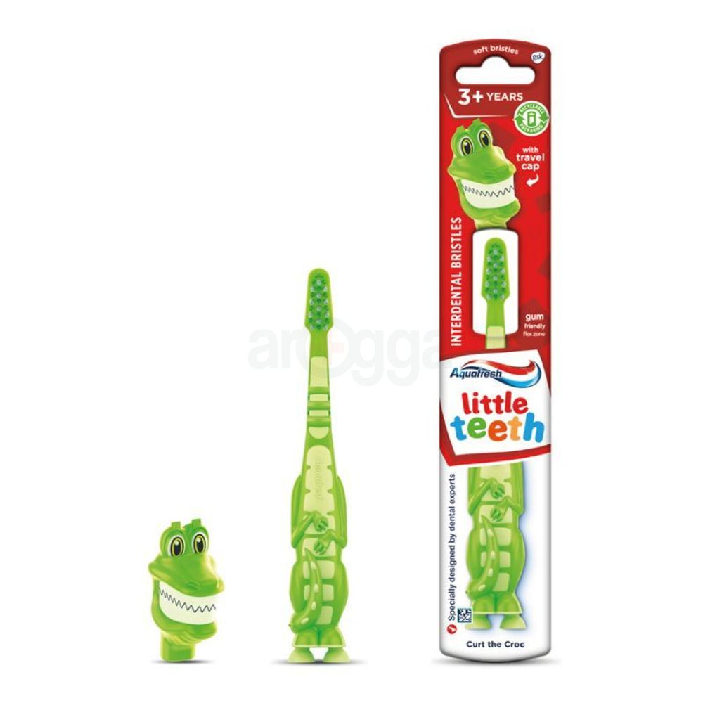 Aquafresh Little Teeth Baby Toothbrush - Curt the Croc (3-5 Years)  