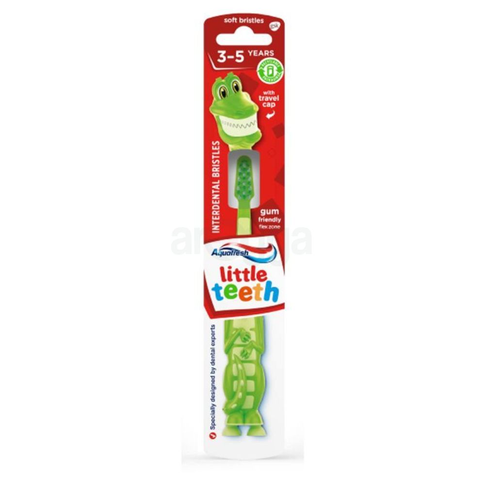 Aquafresh Little Teeth Baby Toothbrush - Curt the Croc (3-5 Years)  