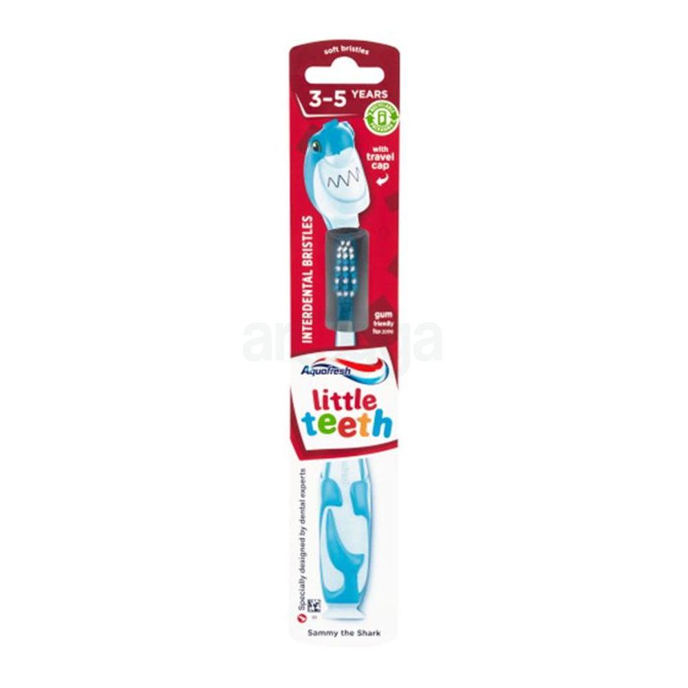 Aquafresh Little Teeth Baby Toothbrush - Shammy the Shark (3-5 Years)  