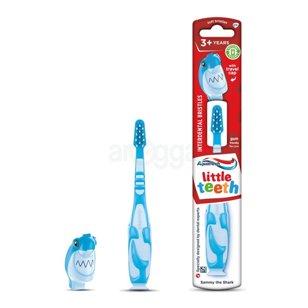 Aquafresh Little Teeth Baby Toothbrush - Shammy the Shark (3-5 Years)  