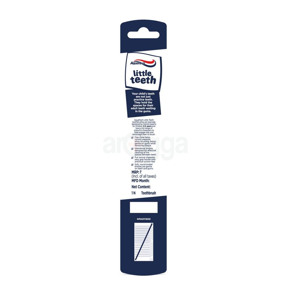 Aquafresh Little Teeth Baby Toothbrush - Shammy the Shark (3-5 Years)  