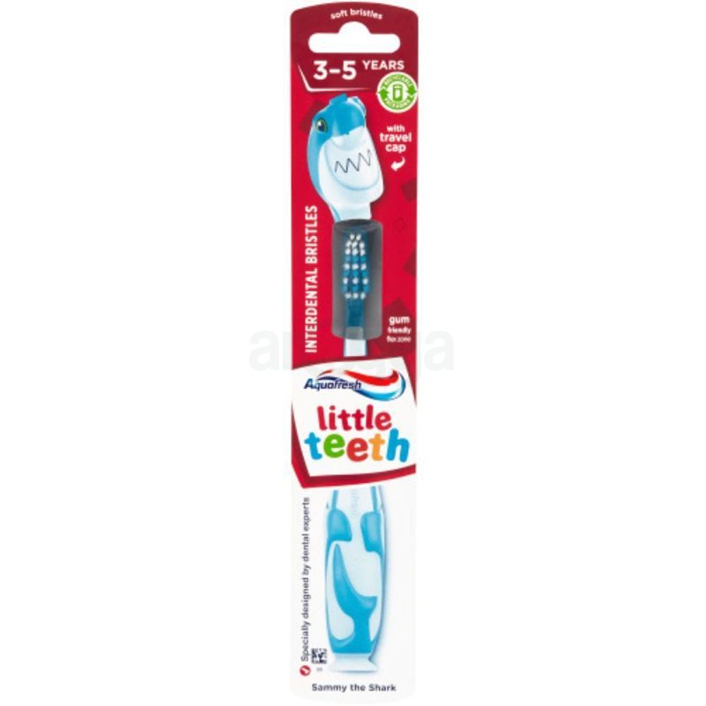Aquafresh Little Teeth Baby Toothbrush - Shammy the Shark (3-5 Years)  