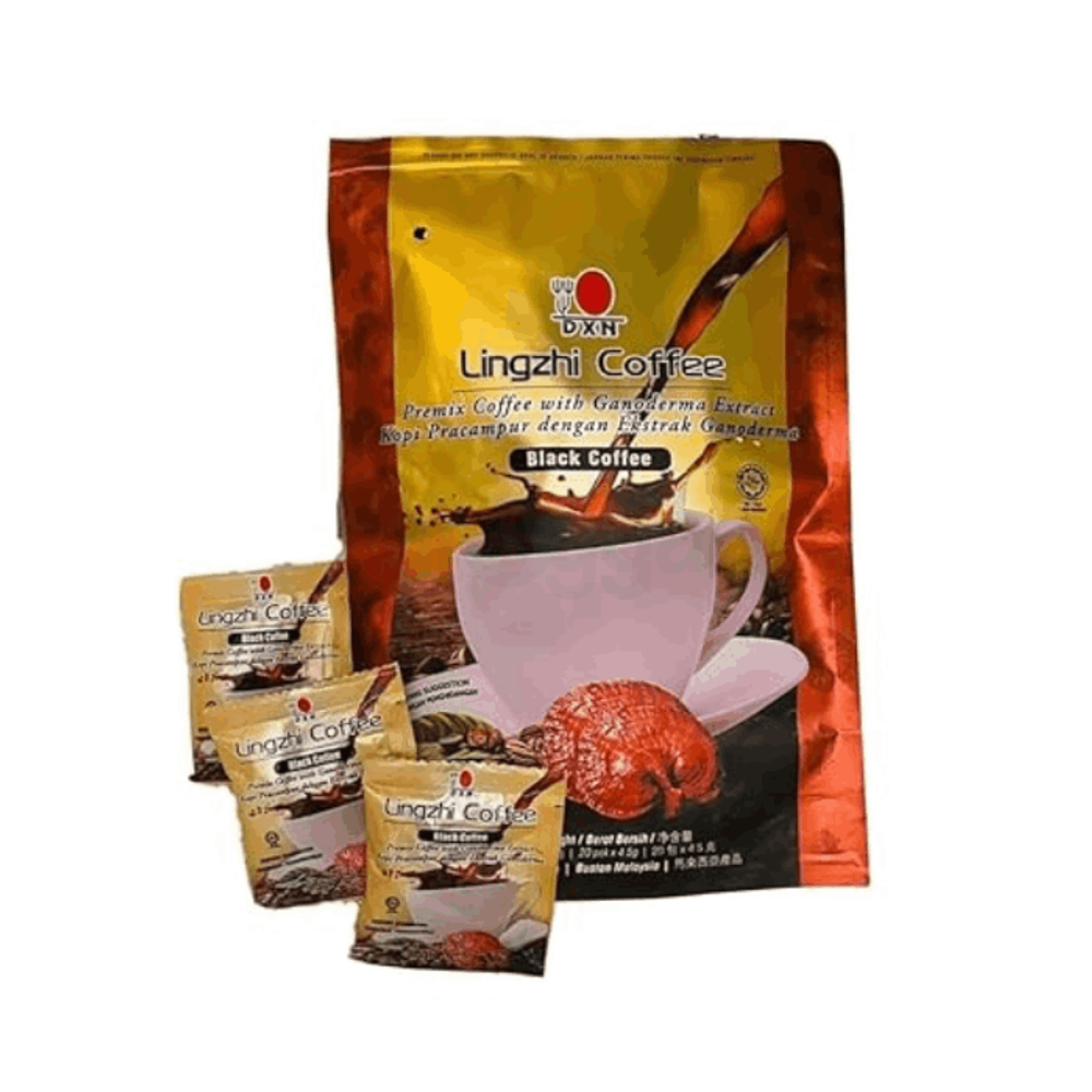 DXN Lingzhi Coffee Premix Coffee With Ganoderma Extract Black Coffee 20 Sachet  