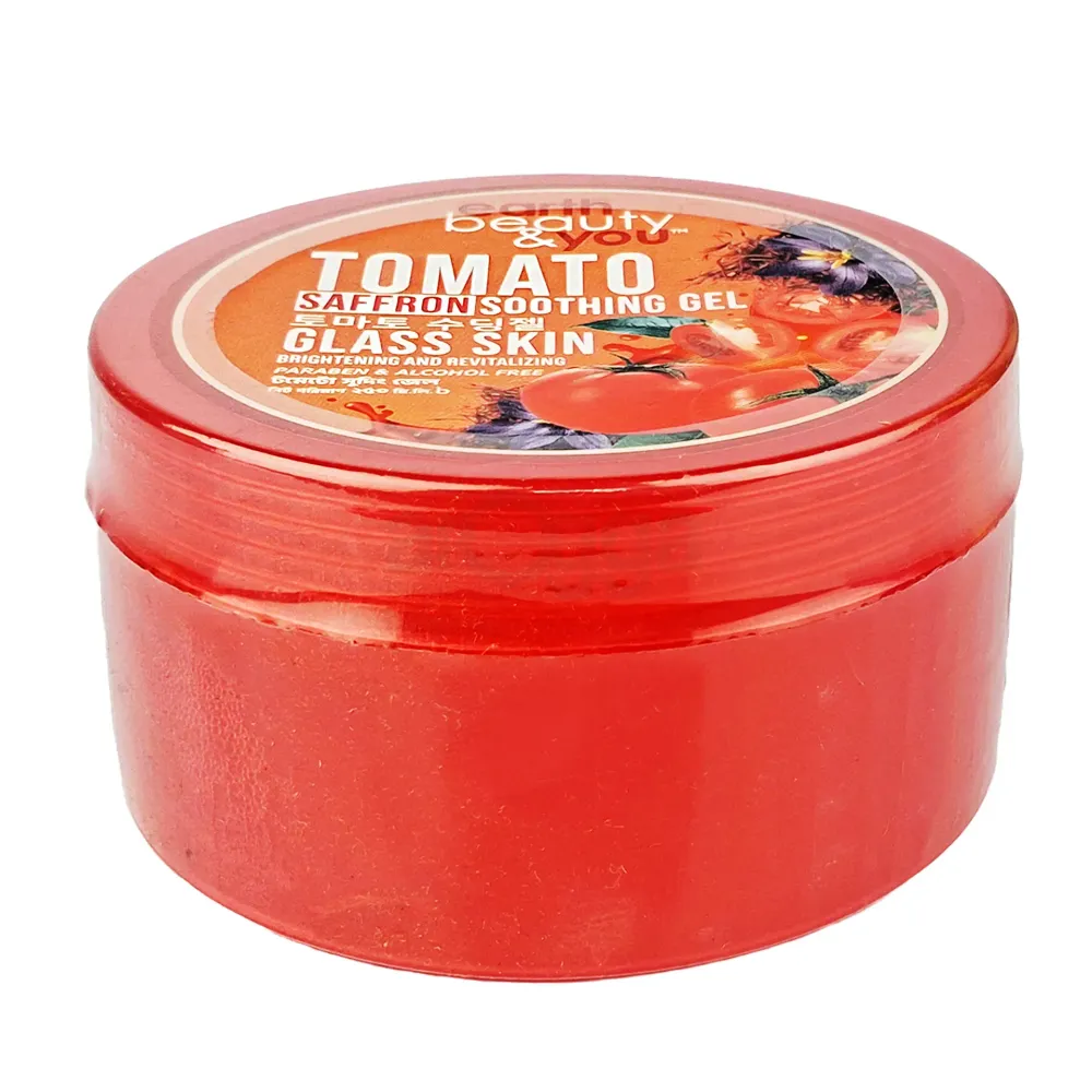 Earth Beauty & You Tomato Saffron Soothing Gel Glass Skin Brightening And Revitalizing 250ml  