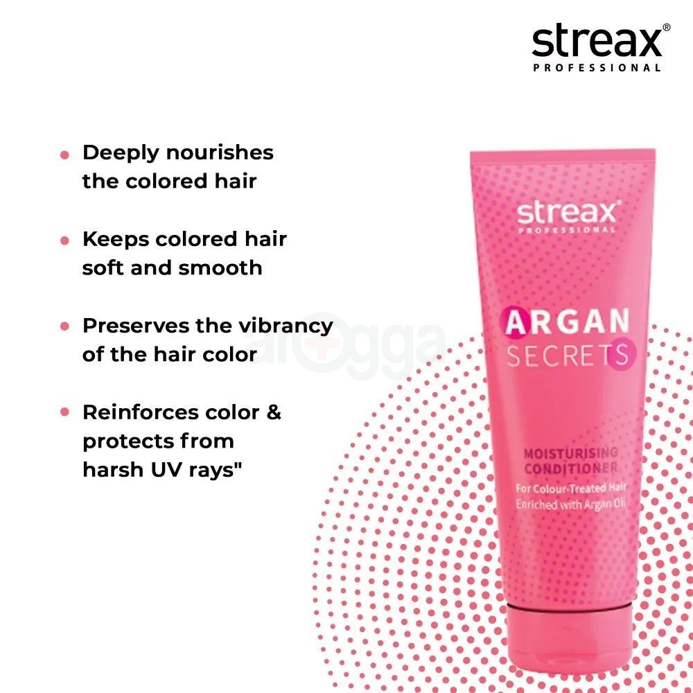 Streax Professional Argan Secrets Conditioner for Colour Treated Hair with Argan Oil  