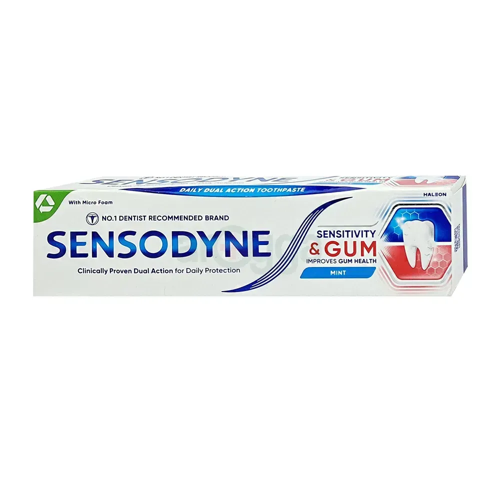 Sensodyne Sensitivity & Gum Mint Toothpaste Improves Gum Health 75ml  