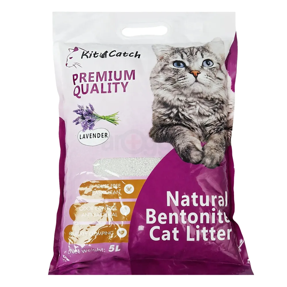 Kit Catch Premium Quality Natural Bentonite Cat Litter Lavender 5L  