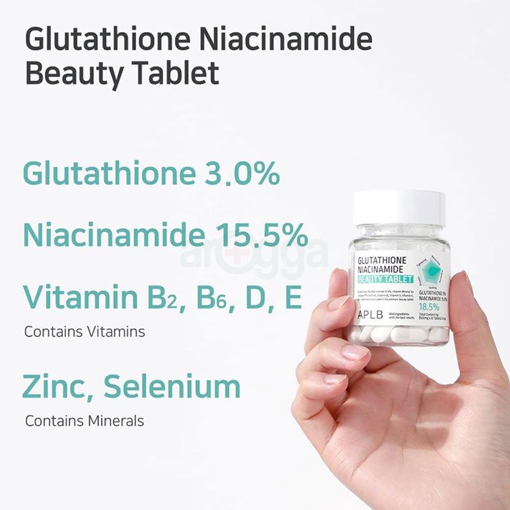 APLB Glutathione Niacinamide Beauty Tablet 500mg 30 Tablets  