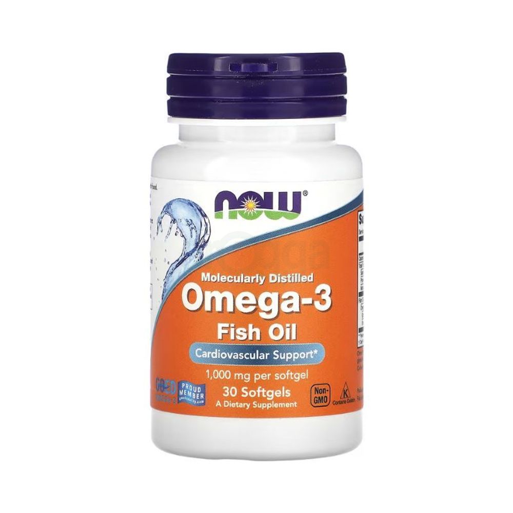 NOW Omega-3 Fish Oil - 1000mg - 30 Softgels  