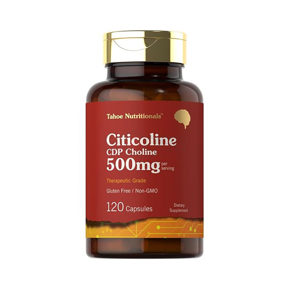 Carlyle Tahoe Nutritionals Citicoline CDP Choline - 500mg - 120 Capsules  