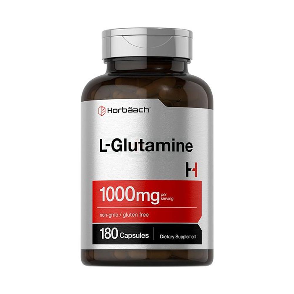 Horbäach L-Glutamine - 1000mg - 180 Capsules  