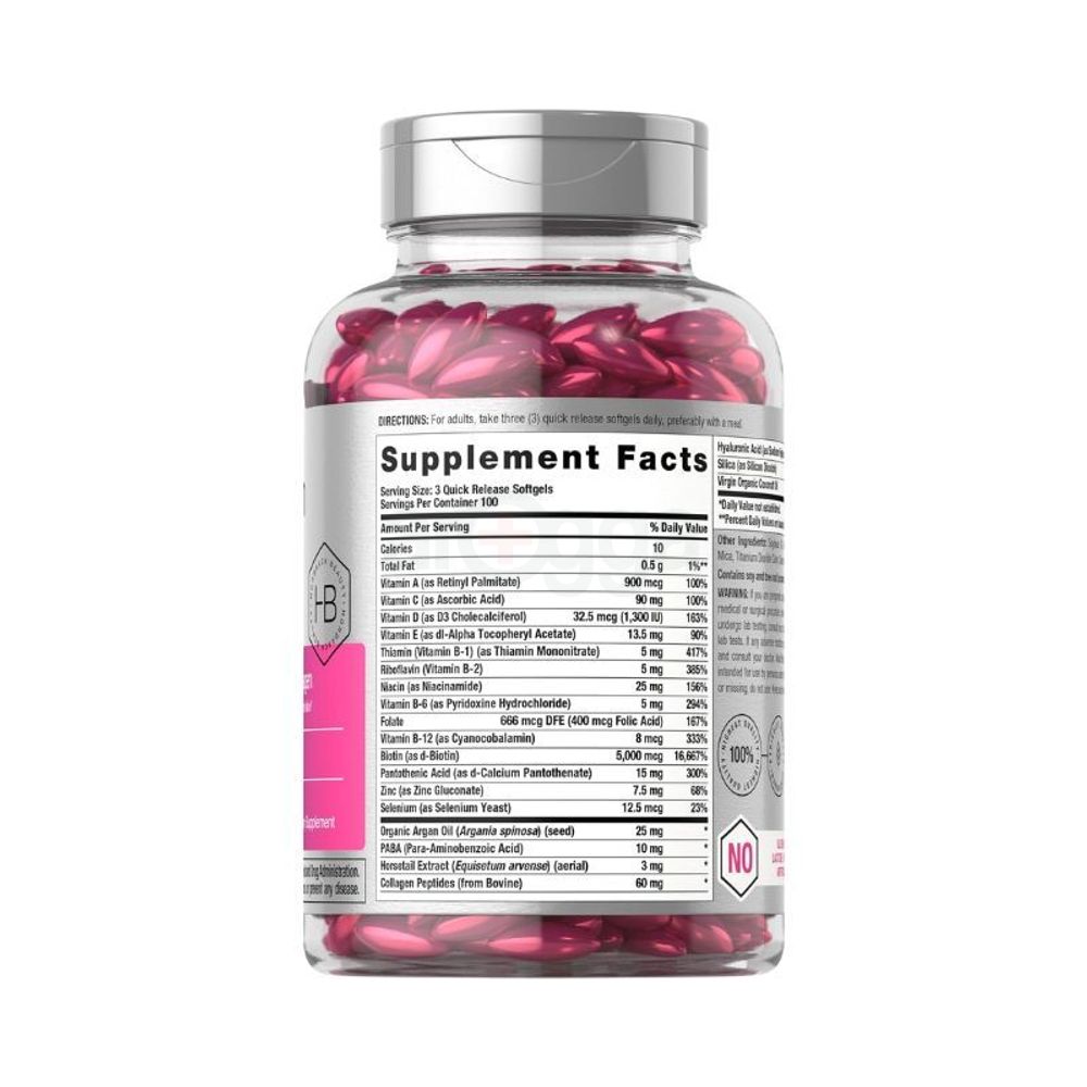 Horbaach Hair, Skin & Nails with Argan Oil - 300 Softgels  