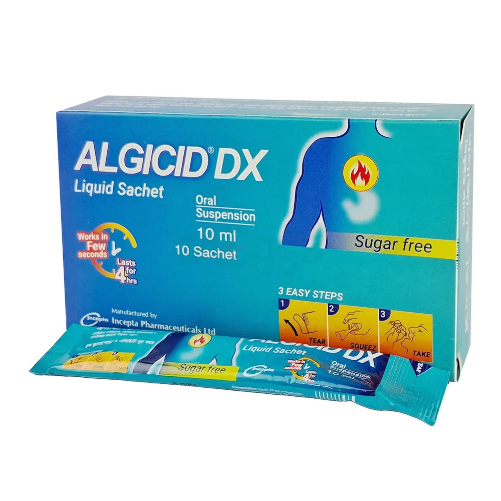 Algicid Dx Sachet 500mg+267mg+160mg/10ml sachet