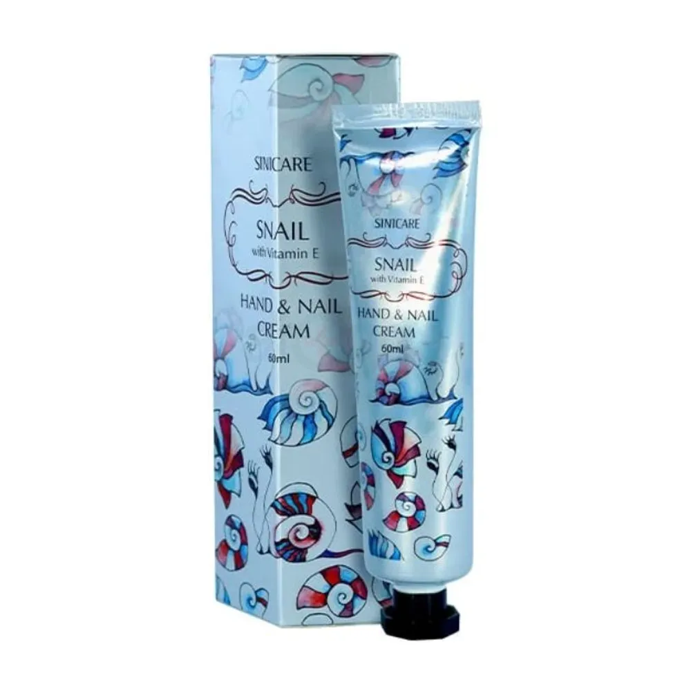Buy 1 Sini Care Snail with vitamin E Hand & Nail Cream 60ml Get 1pcs Sini Care Intensive Recovery Placenta Sheet Mask Free Save 558tk  