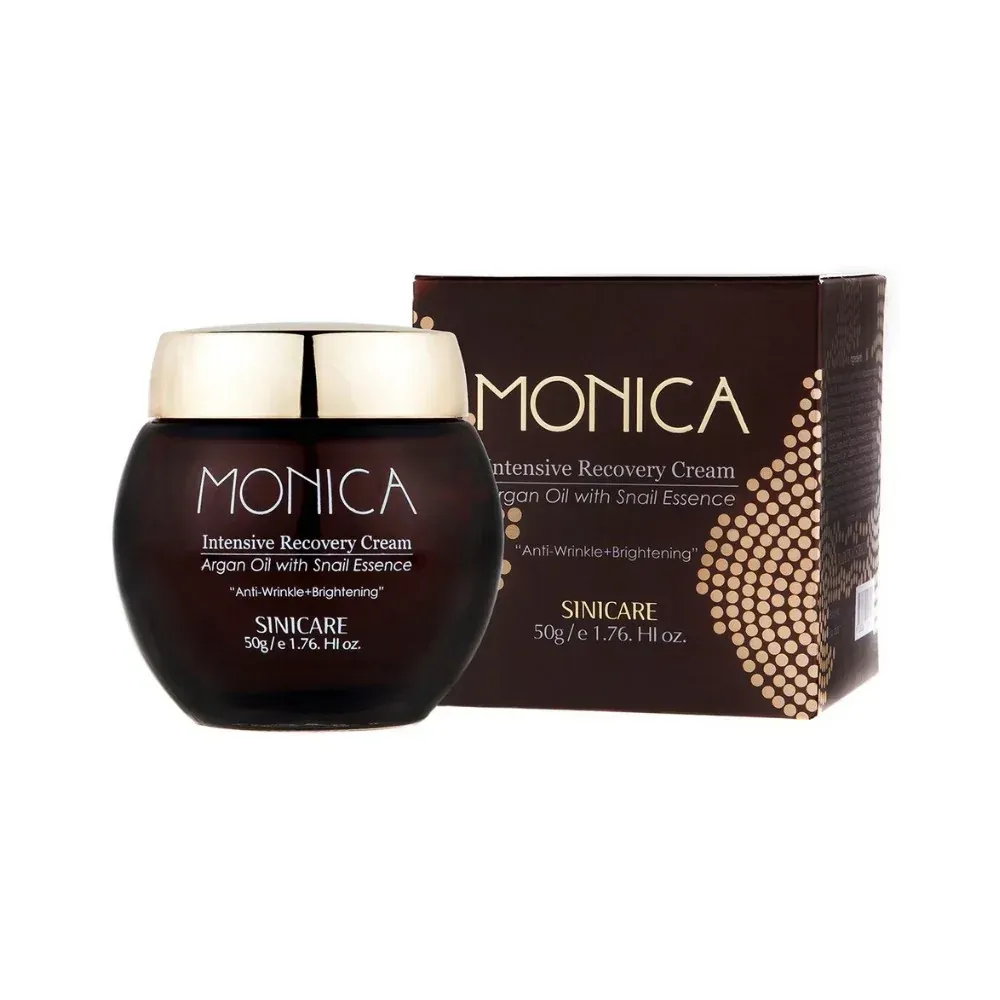Buy 1 Monica Intensive Recovery Cream with Snail Essence Get 02pcs Sini Care Intensive Recovery Placenta Sheet Mask Free Save 1116tk  