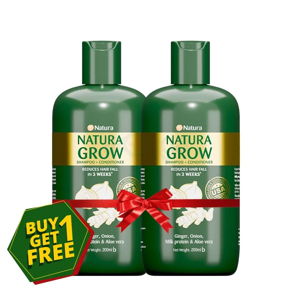 Natura Grow Shampoo + Conditioner 200ml (Buy 1 Get 1)  