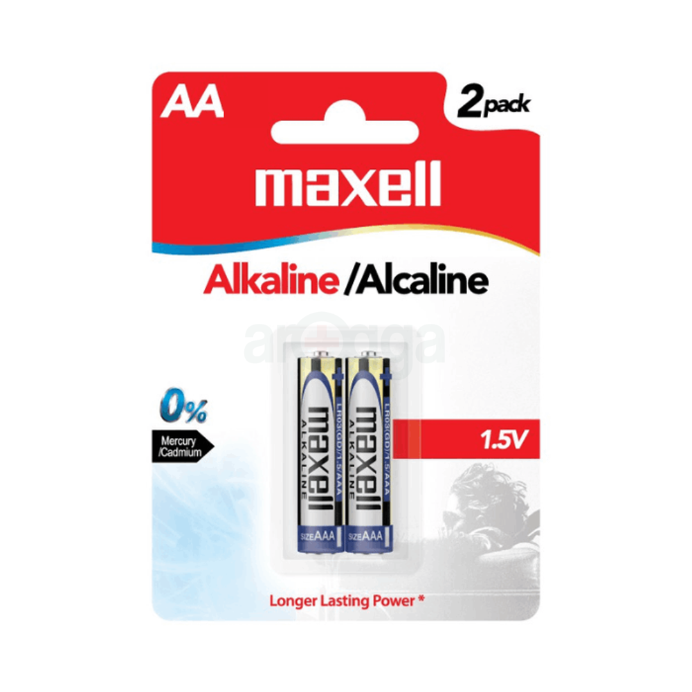 Maxell Alkaline LR6(GD)2B (AA/1.5V) 2 Pcs  