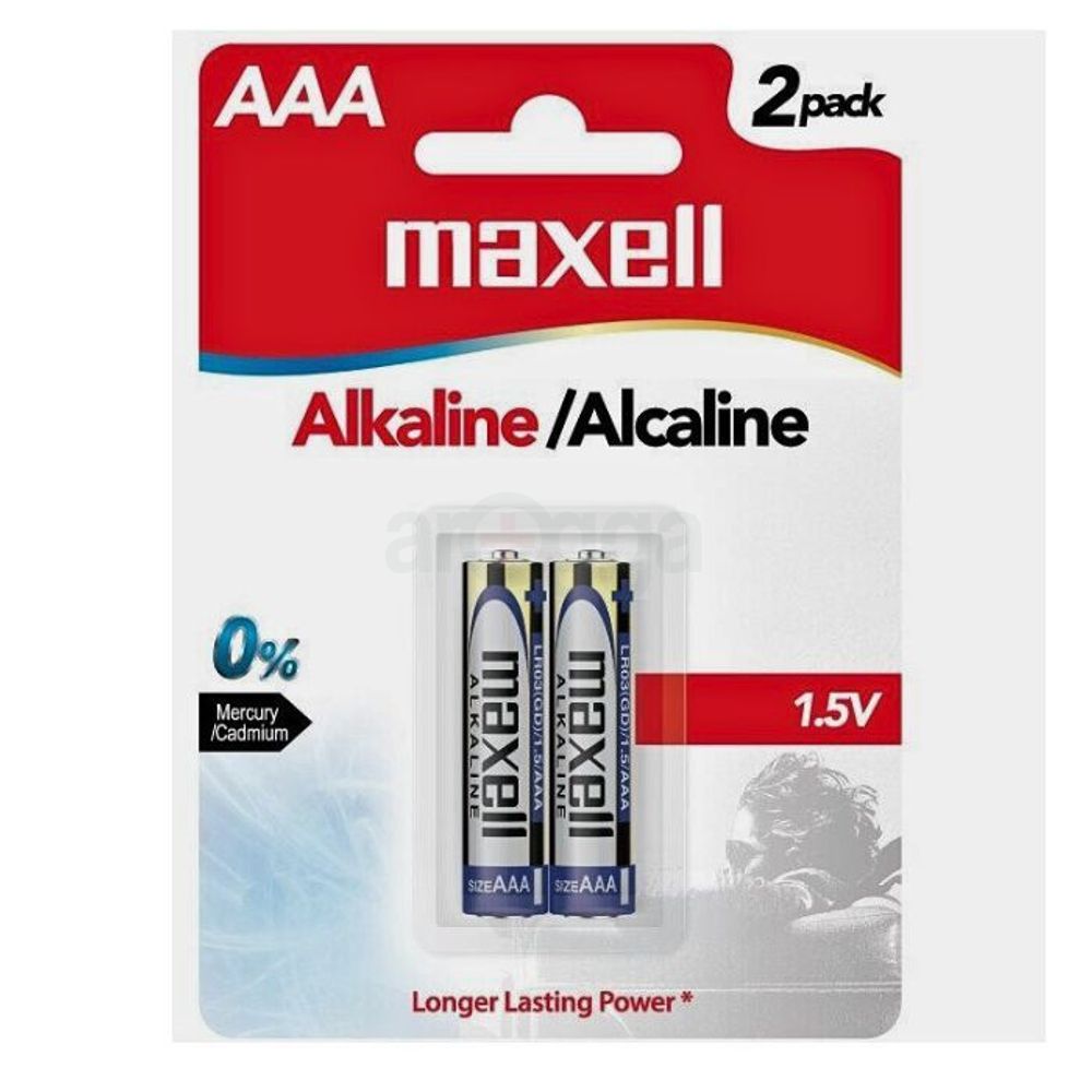 Maxell LR03 AAA Size 1.5v Long Lasting Alkaline Battery 2pcs  