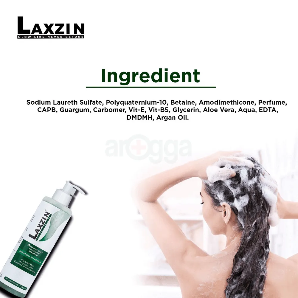 Laxzin Argan Oil Daily Nourishing Shampoo 400ml  