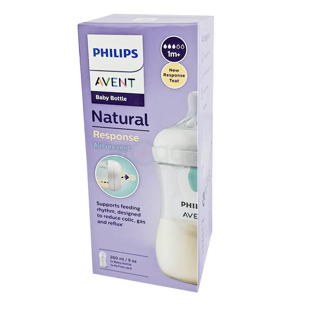 Philips Avent Natural Response Baby Feeding Bottle 260ml (1 Month