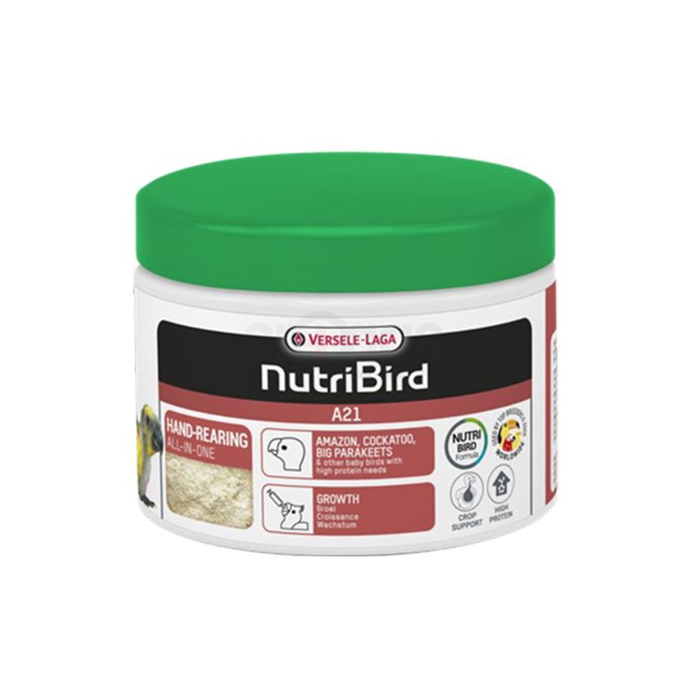 Versele-Laga Nutri Bird A21 Hand rearing food for amazons, cockatoos, large parakeets and other baby birds with a high protein requirement 250g  
