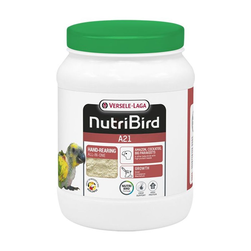 Versele-Laga Nutri Bird A21 Hand rearing food for amazons, cockatoos, large parakeets and other baby birds with a high protein requirement 800g  