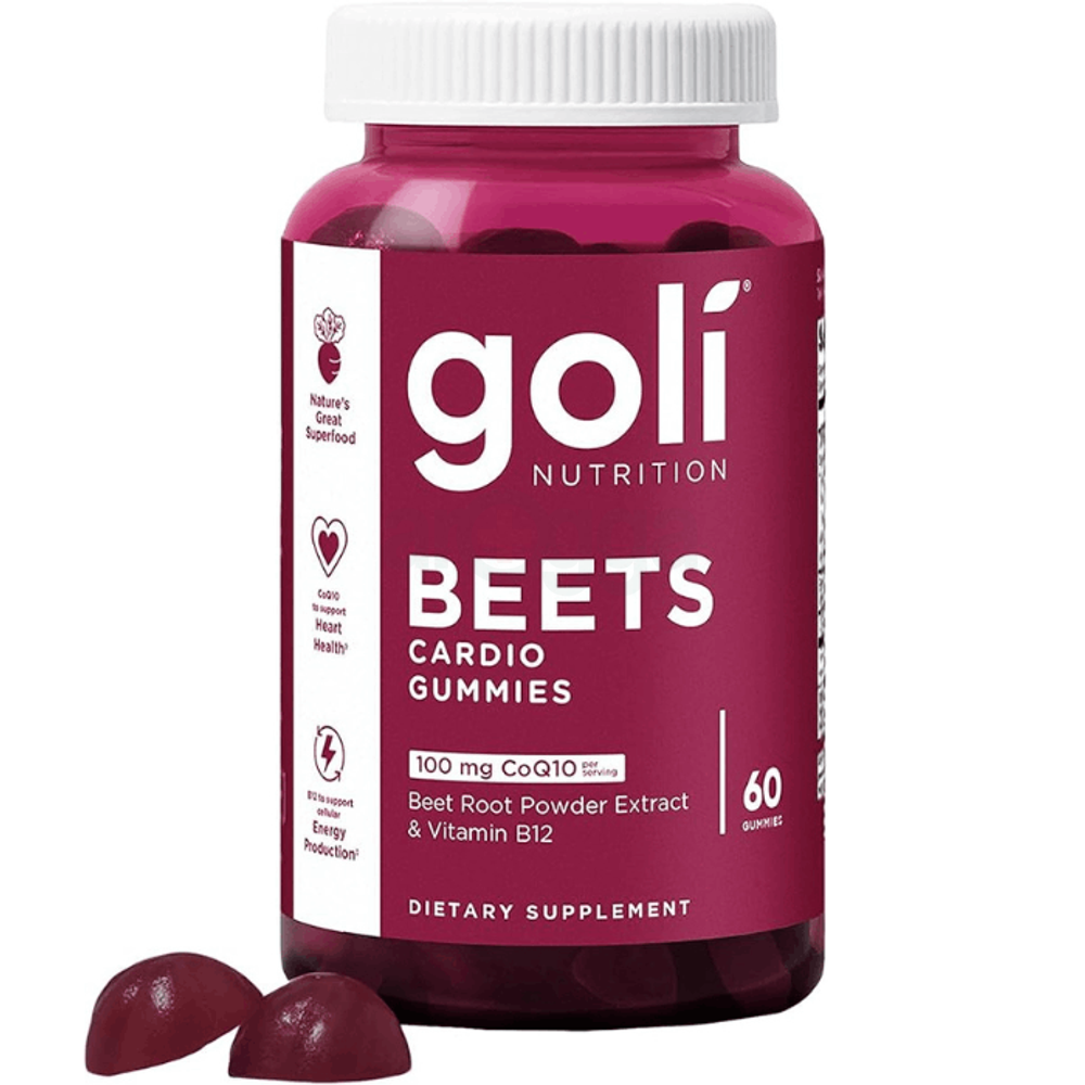 Goli Nutritional Supplement, Beets Cardio Gummy - 60 Count - 100mg CoQ10 & Beet Root Extract  