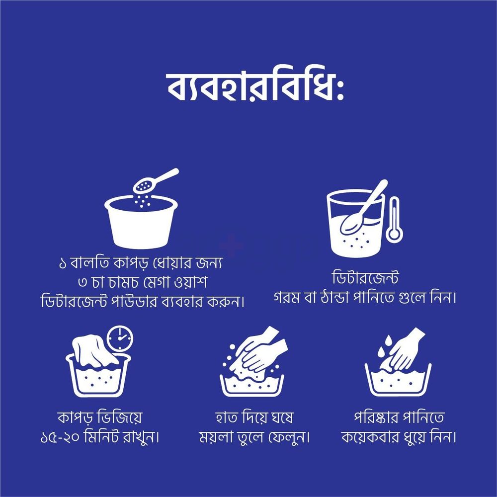 Buy 3 Andalus Mega Wash Synthetic Detergent Powder 500g & Get 1 Free  