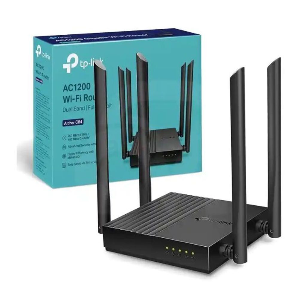 TP-Link Archer C64 AC1200 1200mbps Dual-Band Gigabit Wireless WiFi Router  
