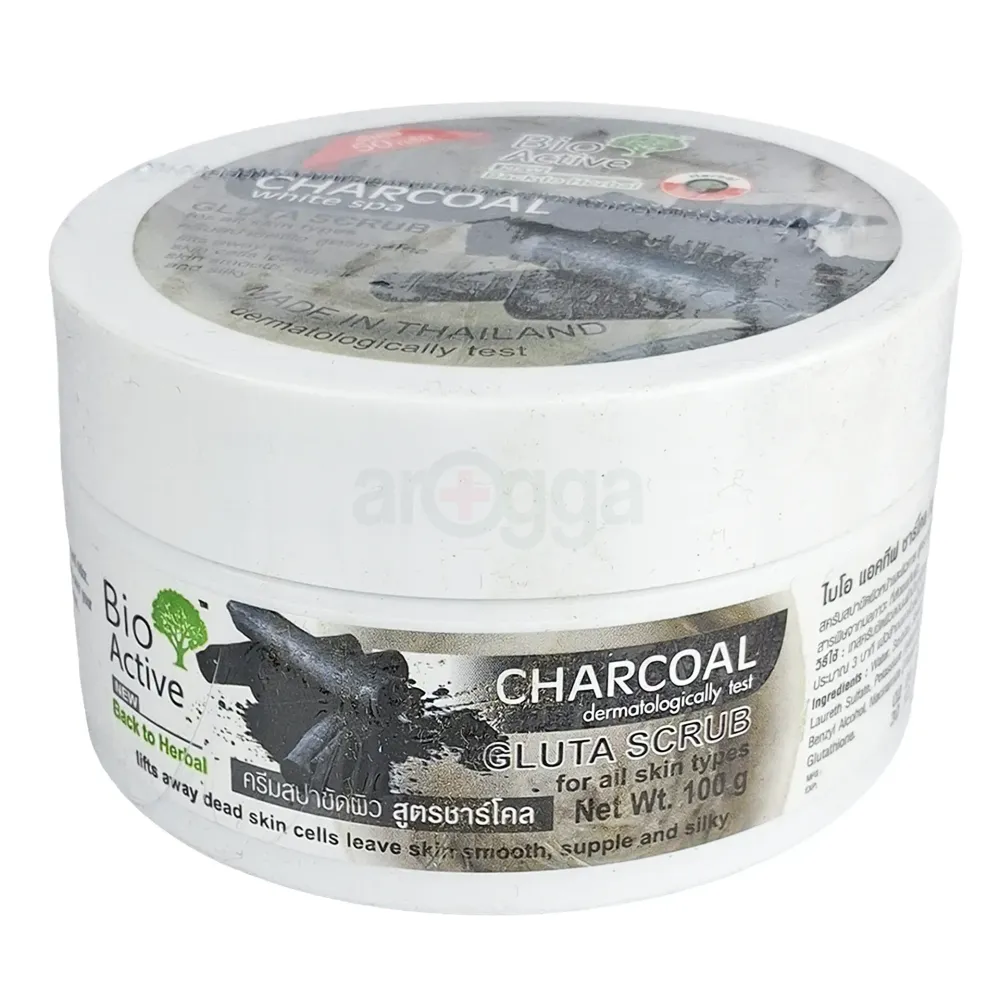 Bio Active Charcoal White Spa Gluta Scrub 100g(Thailand)  